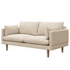 2-SITZER SOFA - Webstoff - Beige, Textil (162/83/85cm) - home24