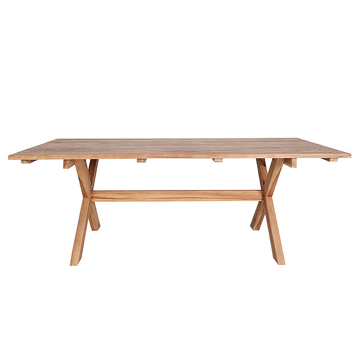 GARTENESSTISCH - Teakholz - Braun - Braun, Holz (200/90/75cm) - home24