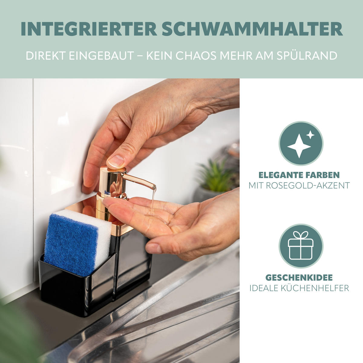 SPÜL-SET, schwarz - Schwarz, Kunststoff (12/14/6.5cm) - bremermann