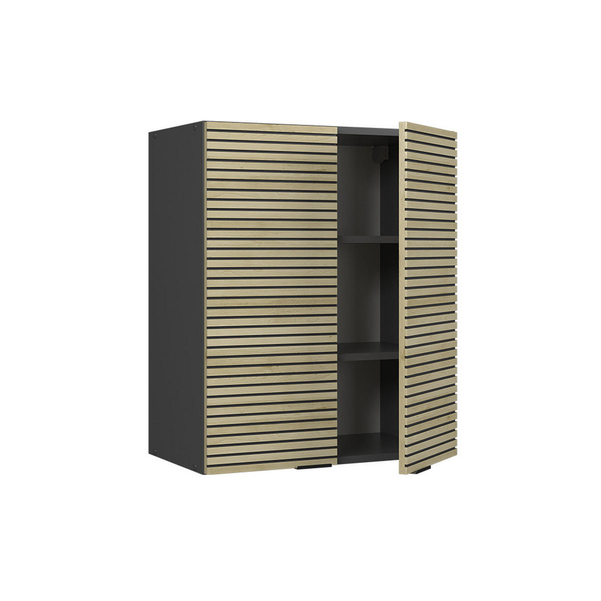 VĚŠÁK NA STĚNU Fame-Line Dubový panel - antracitová/barva dubu, kompozitní dřevo (60/72/34.1cm) - Vicco