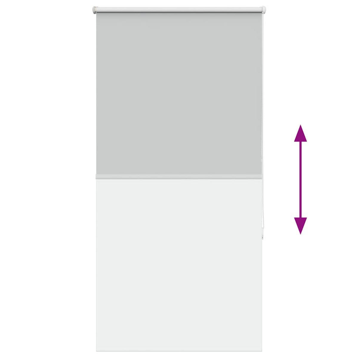 VERDUNKELUNGSROLLO 85/150 cm Stoffbreite 70,7 cm aus Polyester Hellgrau - Hellgrau, Textil (85/150cm) - vidaXL