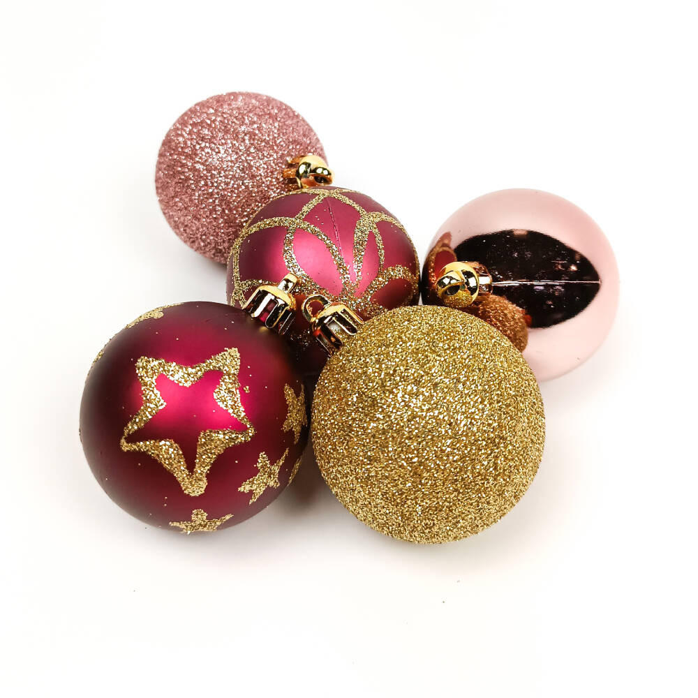 Atmosphera Createur d´interieur Weihnachtskugeln Mehrfarbig 5x6.3x5 cm