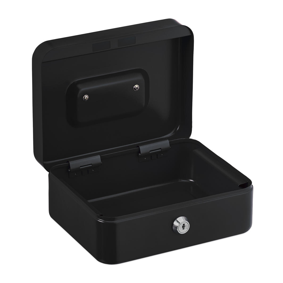 POKLADNA - černá, kov/plast (20/8.5/17cm) - Relaxdays