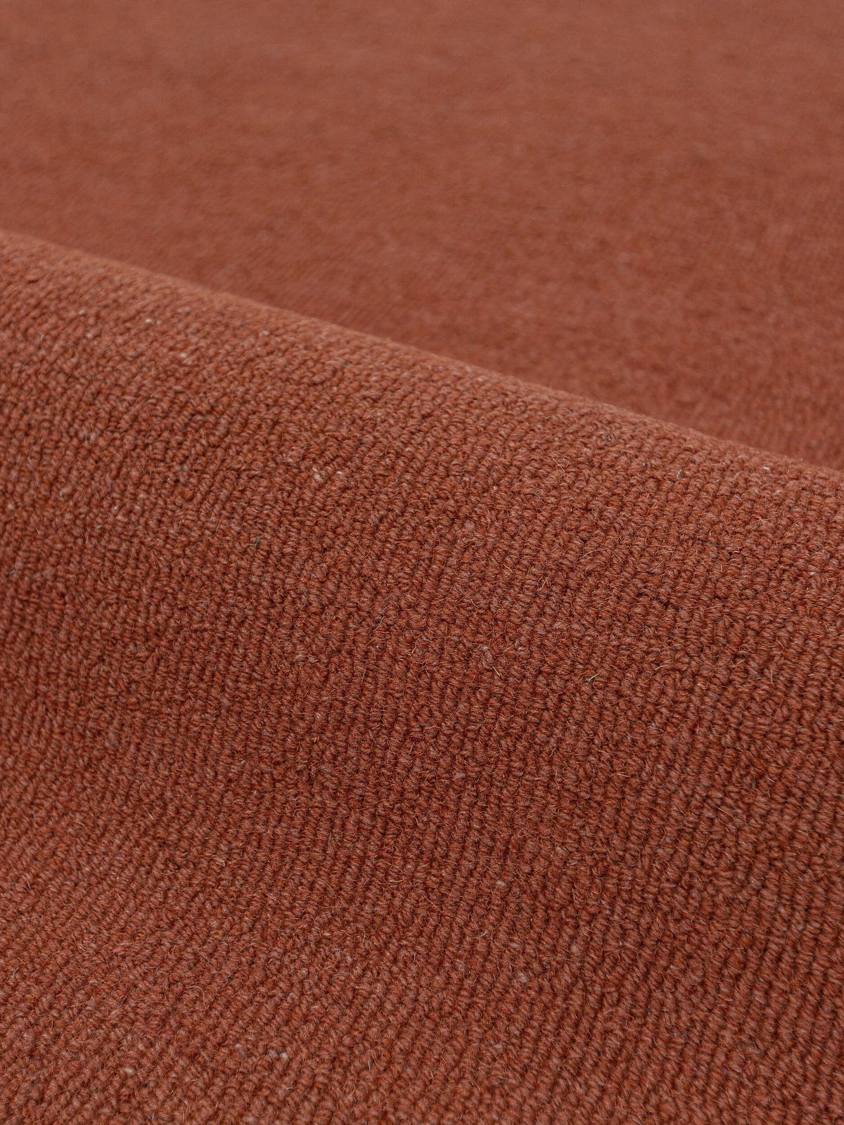 WOLLTEPPICH handgetuftet ALHAM, Wellenbordüre, Terrakotta, 120 x 170 cm - Orange, Textil (120/170cm) - KADIMA DESIGN