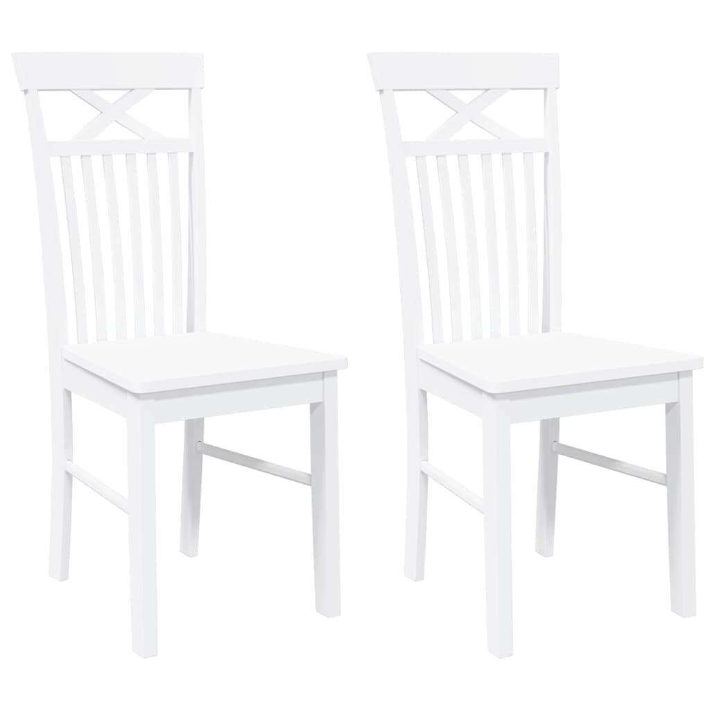 STUHL-SET 2 Stk Korngrafenbach 42.5/94/53.5 cm - Weiß, Holz (42.5/94/53.5cm) - ZMH