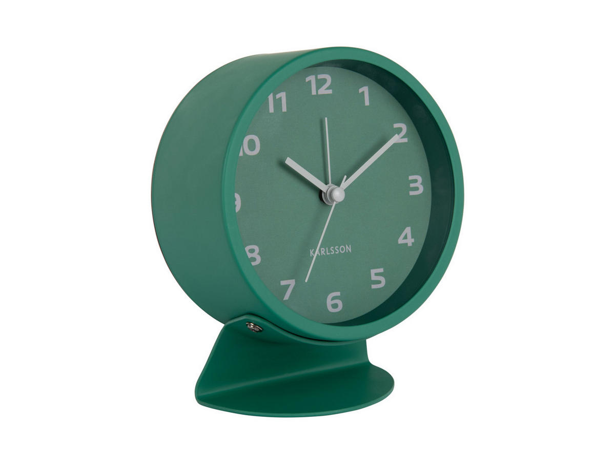 WECKER Cool Retro Grün 11/11/13 cm - Grün, Metall (11/13/11cm) - Karlsson