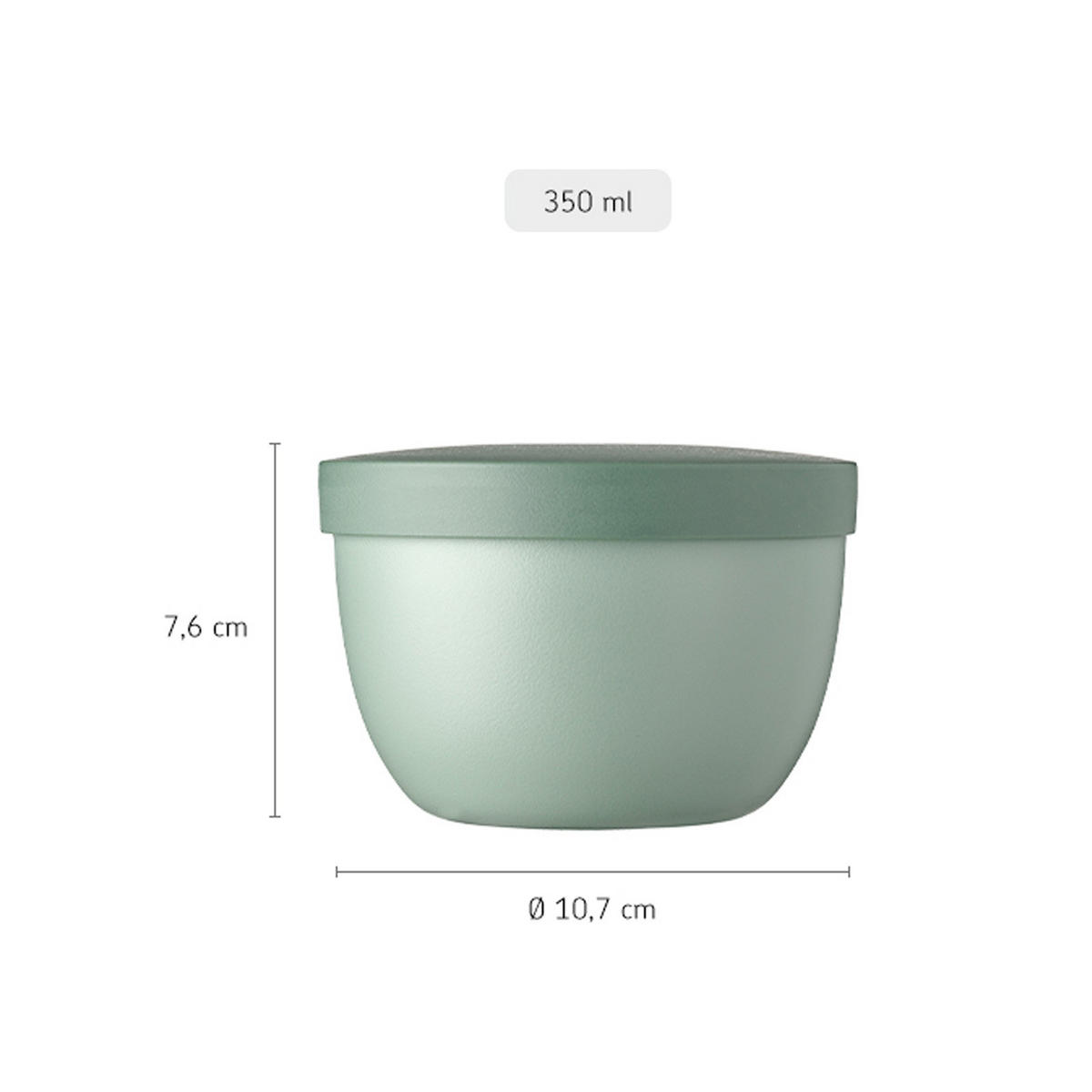 SNACKPOT Ellipse Vivid Blue 350 ml - Dunkelblau, Kunststoff (10.7/7.6/10.7cm) - Mepal