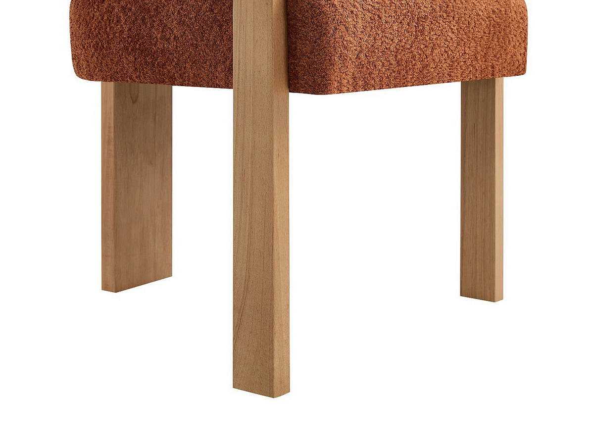 STUHL - 64 cm x 60 cm - holz - terracotta Livelia - Terracotta, Holz/Holzwerkstoff (64/78/60cm) - Vente-Unique