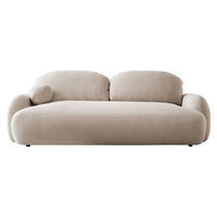 SCHLAFSOFA Mayo - Beige/Schwarz, Holzwerkstoff/Kunststoff (256/85/115cm) - MIRJAN24