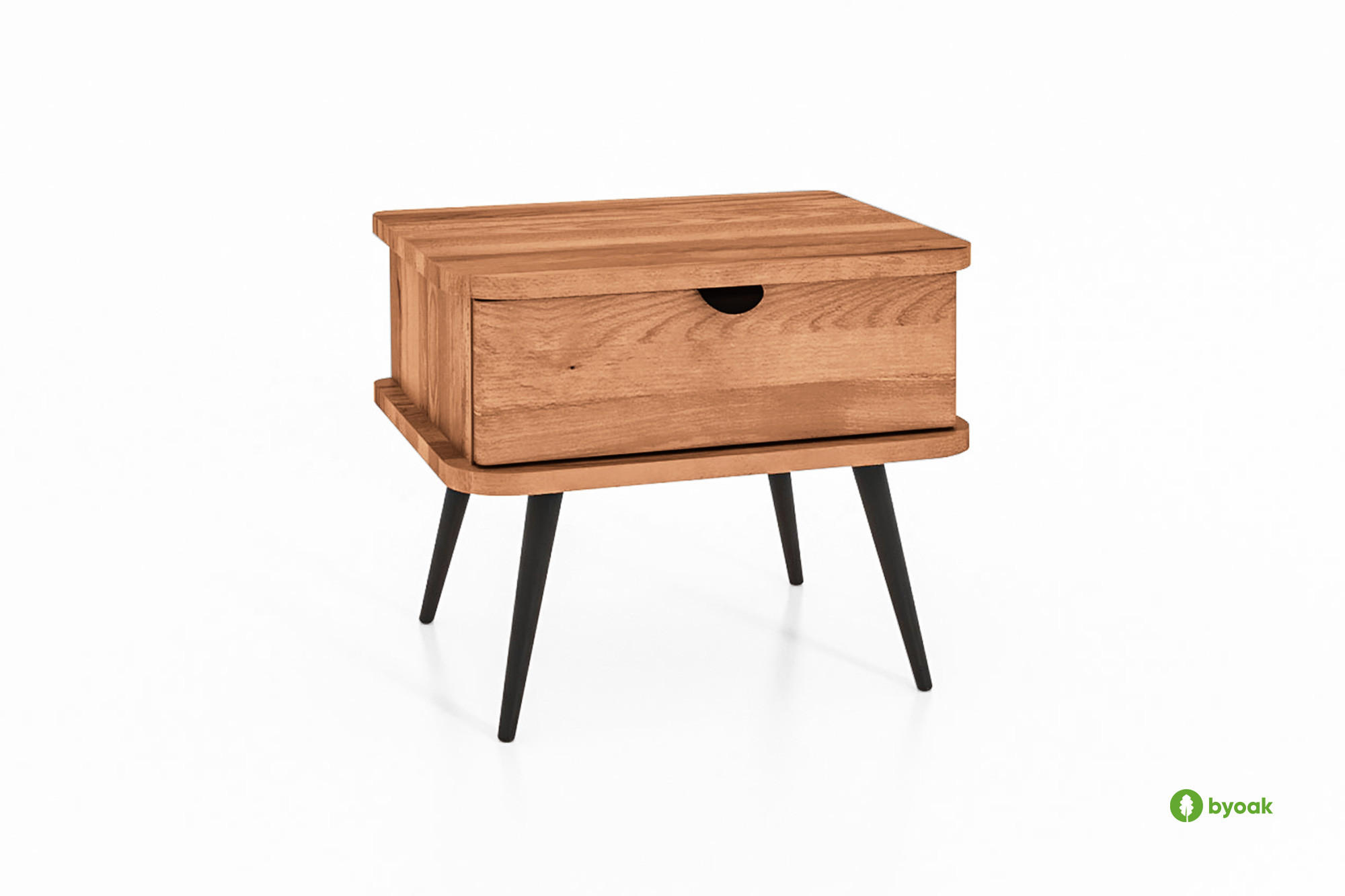 NACHTTISCH LINA - Kernbuche, Holz (50/42/41cm) - byoak