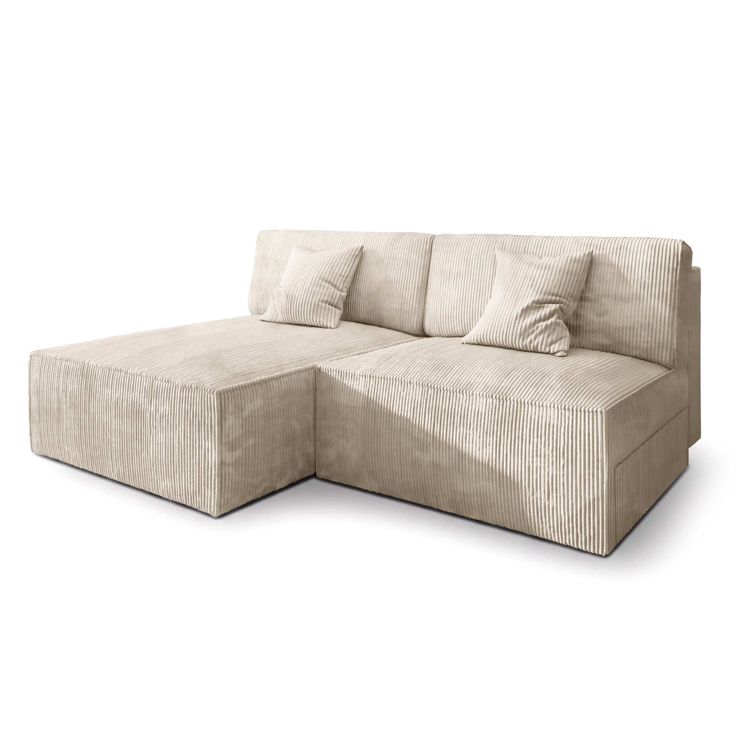 Masseno Ecksofa Creme 204x148 cm