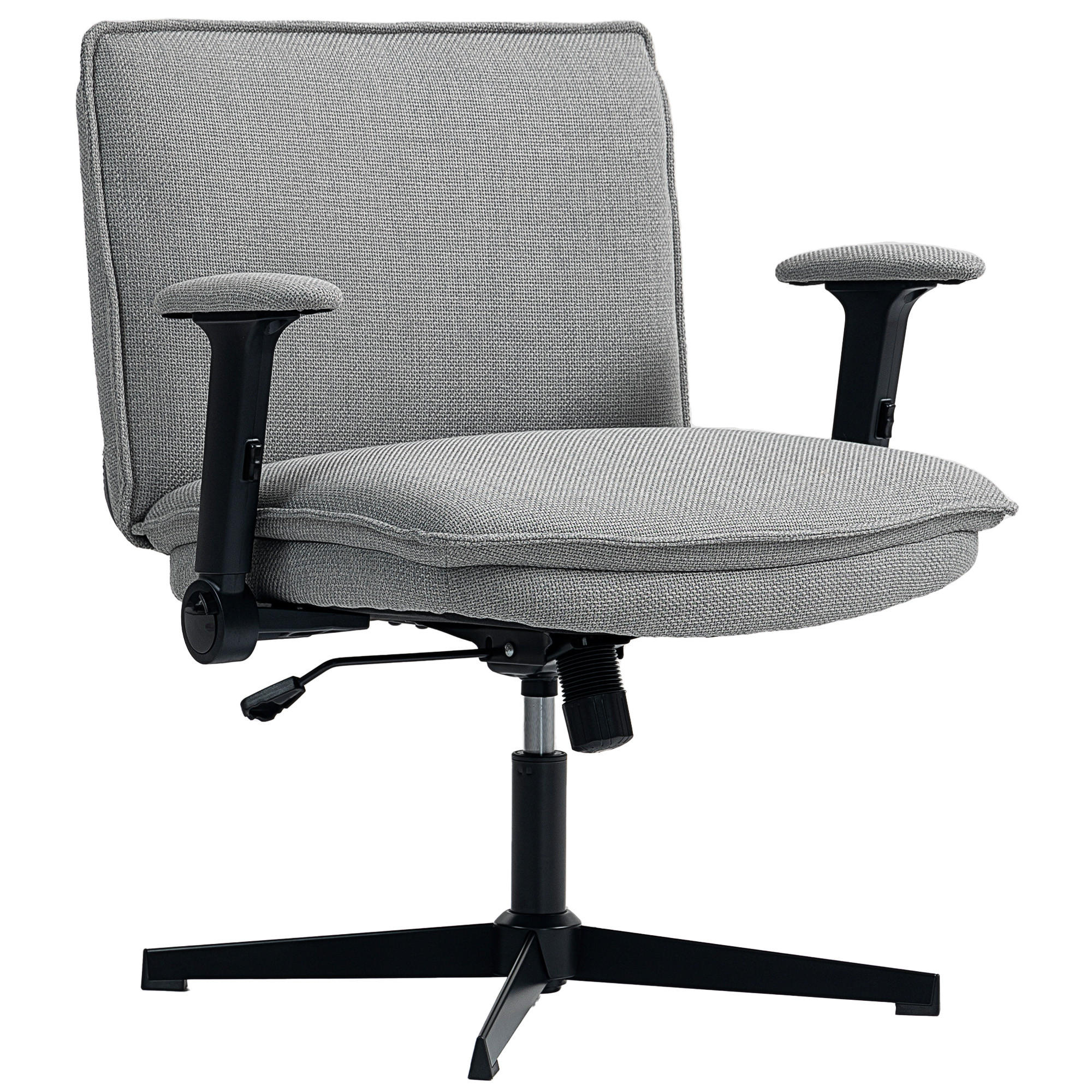 BÜROSTUHL Grau Polyester, Stahl 76xx70x97 xm - Grau, Kunststoff (70/97/76cm) - DESIGN IN