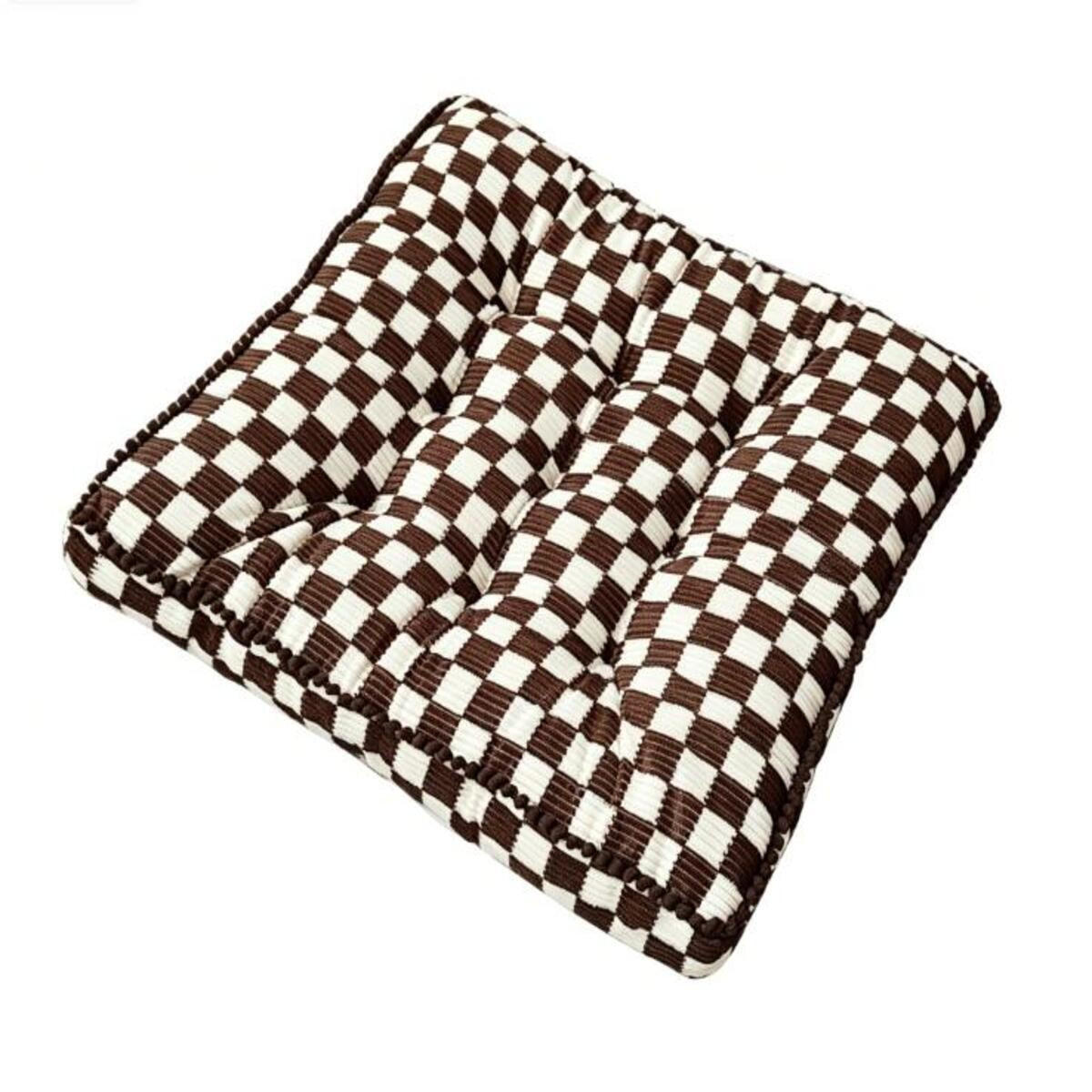 GARTENHOCKERAUFLAGE 42/42/9 cm - Braun, Textil (42/9/42cm) - Authentics
