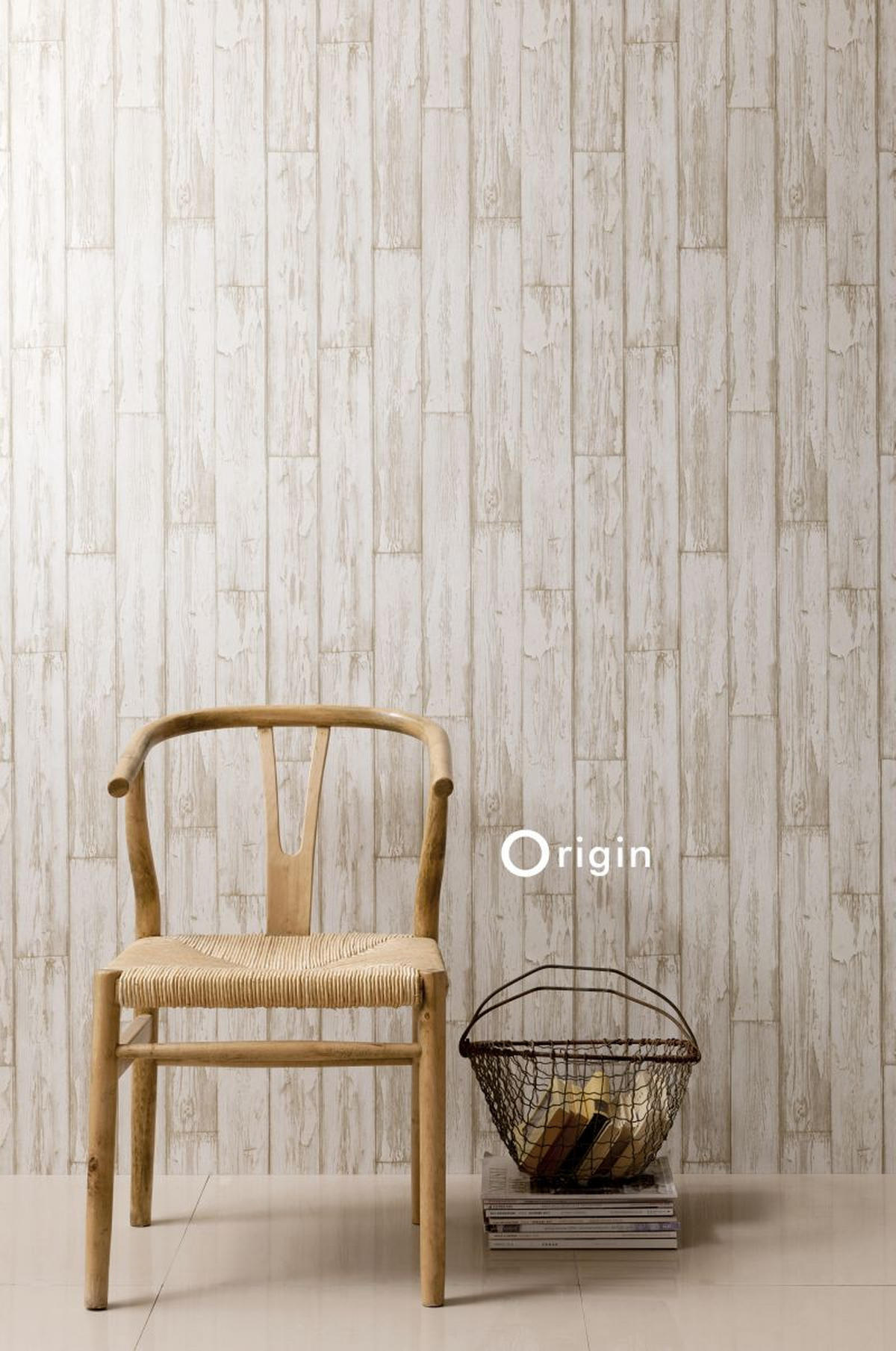 TAPETE Holz-Optik 52 cm x 10.05 m - Beige, Papier (52/1000cm) - Origin Wallcoverings