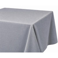 TISCHDECKE Leinenoptik 90/90 cm eckig silber - Silberfarben, Kunststoff (90/90cm) - TiborTex