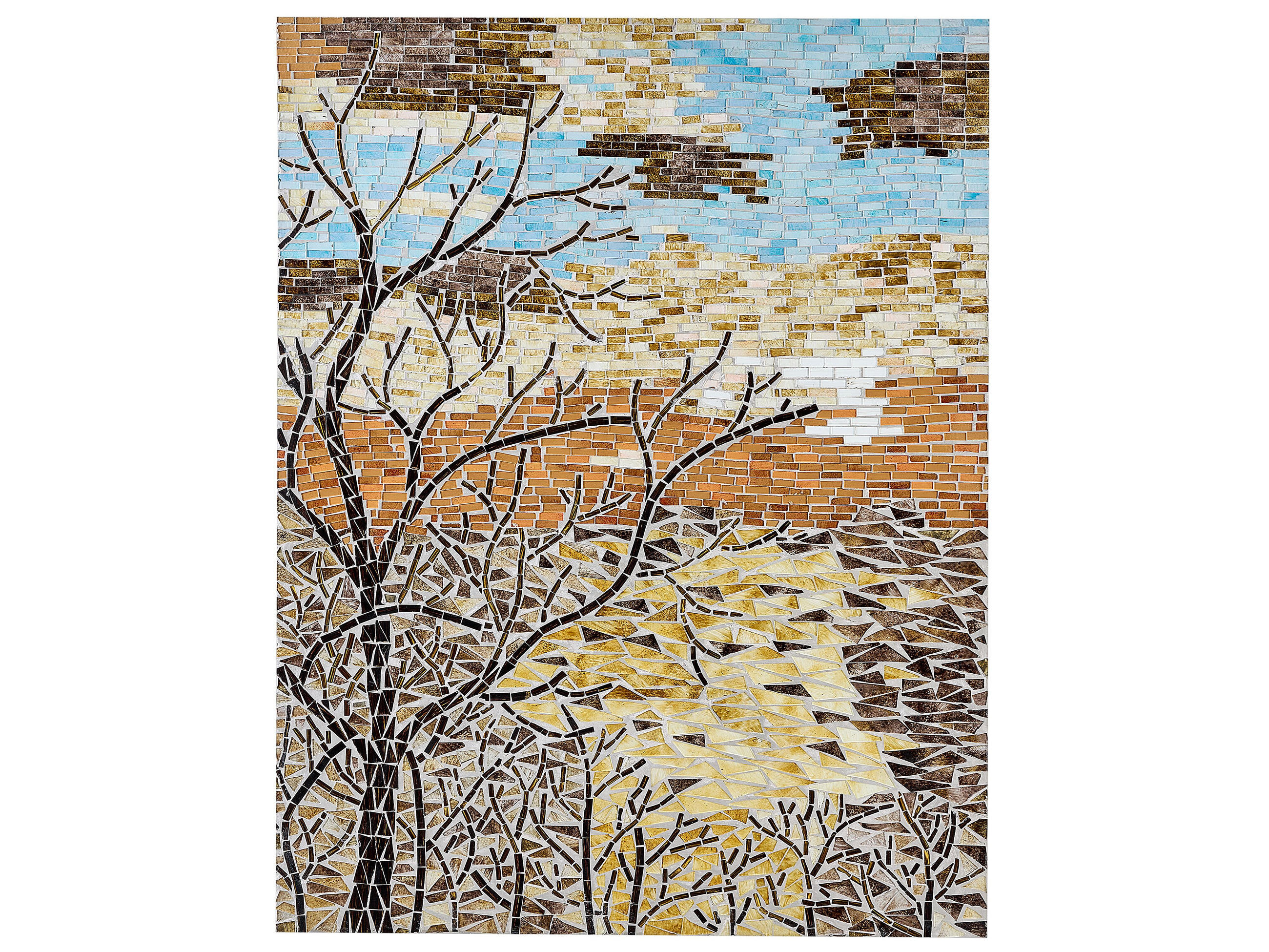 WANDDEKORATION Glas bunt Tamiang - Multicolor, Glas (60/80/4cm) - Beliani
