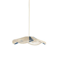 HÄNGELAMPE Rafa Blau 50/50/12 cm - Blau, Textil (50/50/12cm) - Light & Living