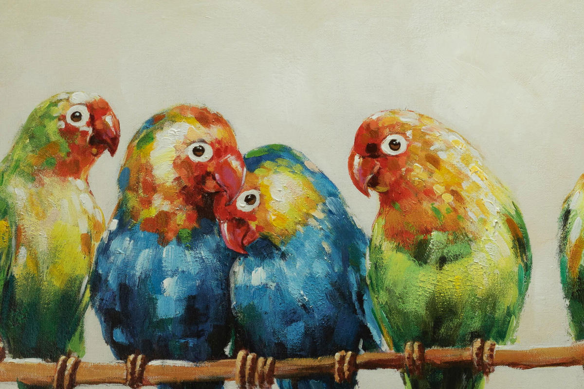 ACRYLBILD HANDGEMALT 120/60 cm - Multicolor, Holz/Textil (120/60cm) - KUNSTLOFT