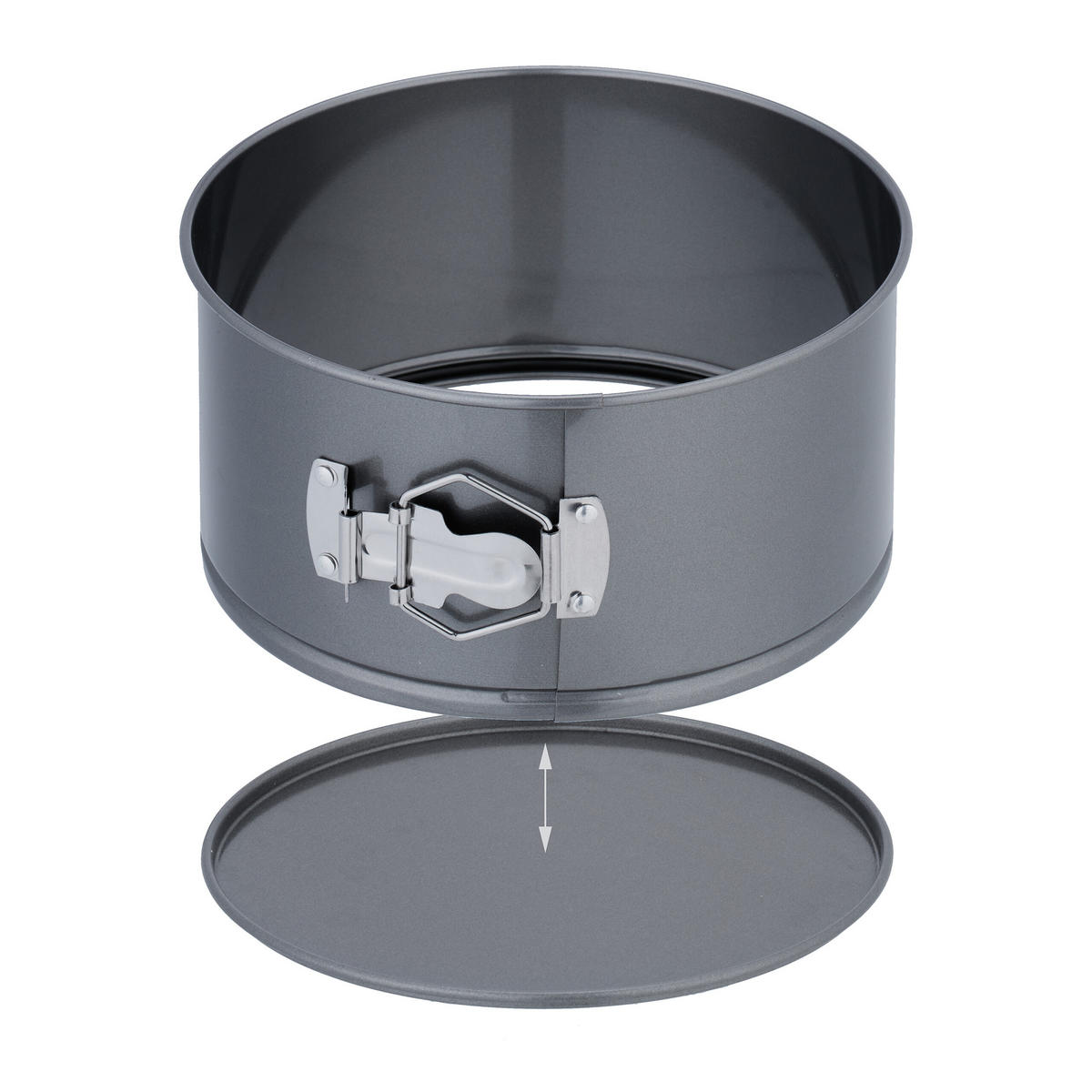 4-TLG.SPRINGFORM-SET - Anthrazit, Metall (18/11/18cm) - Relaxdays