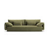 SOFA Torino aus Samt hellgrün 4 Sitzplätze - Hellgrün, Textil (250/83/103cm) - Micadoni