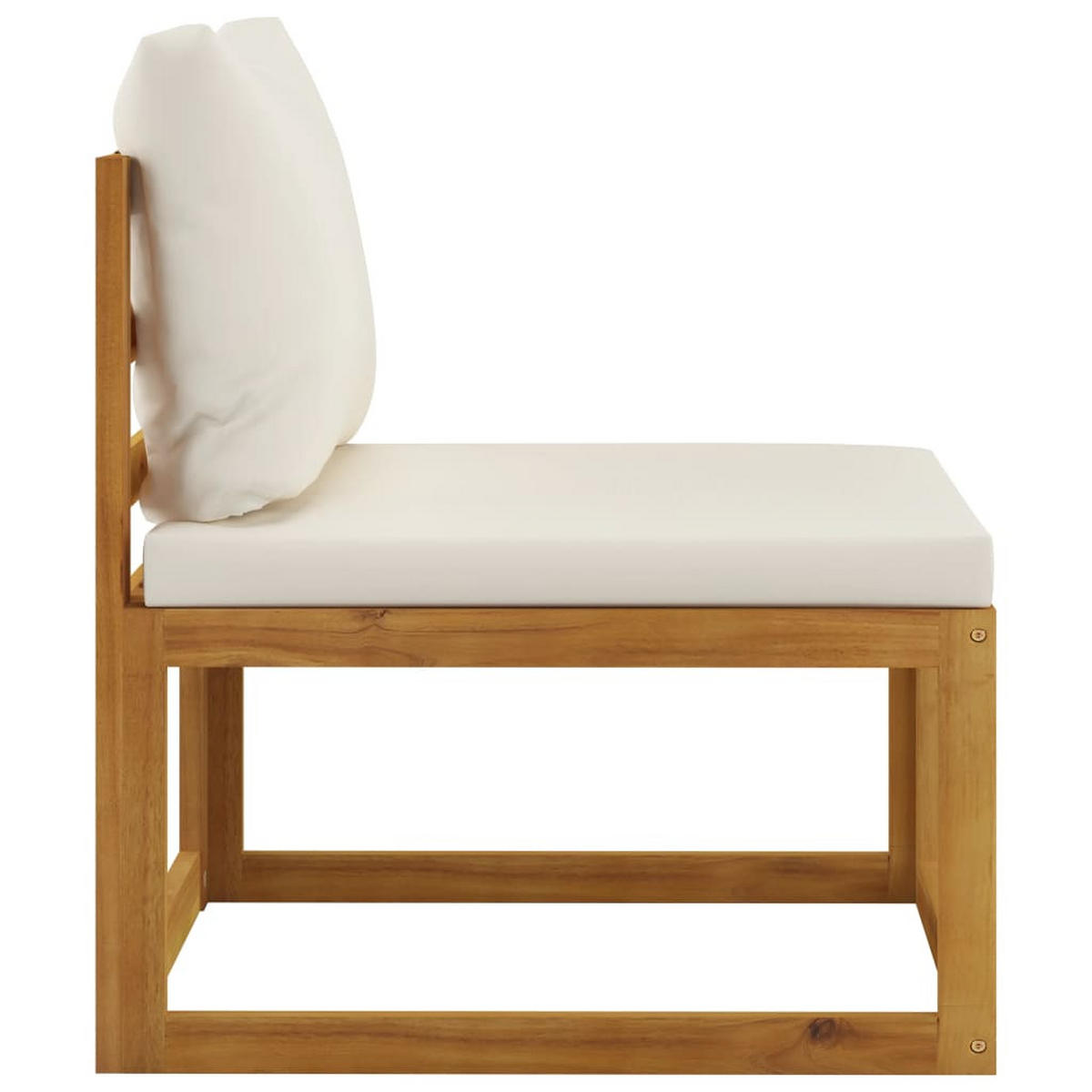 GARTENSET Rega 4-teilig - Creme, Holzwerkstoff - Nettlife