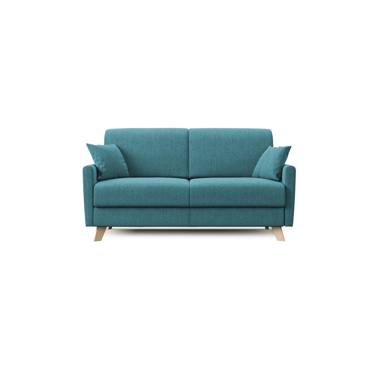 SCHLAFSOFA Edgar - Hellblau, Textil (160/94/97cm) - Divani.store