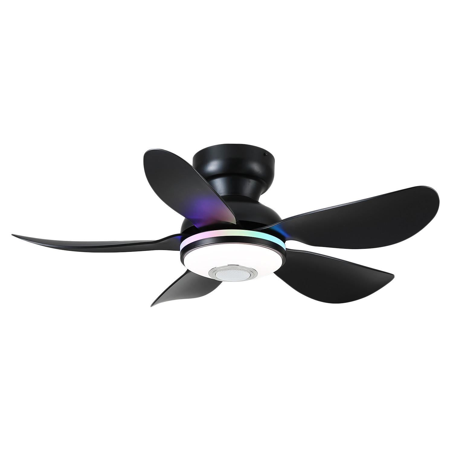 Surtime Deckenventilator Schwarz 81x24x81 cm