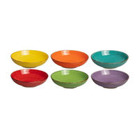 TIEFE TELLER Pastateller Sunny Summer ø 23 cm - 6 Stück - Multicolor, Keramik (23cm) - Studio Tavola