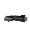 ECKSOFA Toronto - Schwarz, Holzwerkstoff/Textil (270/200cm) - Fun Möbel