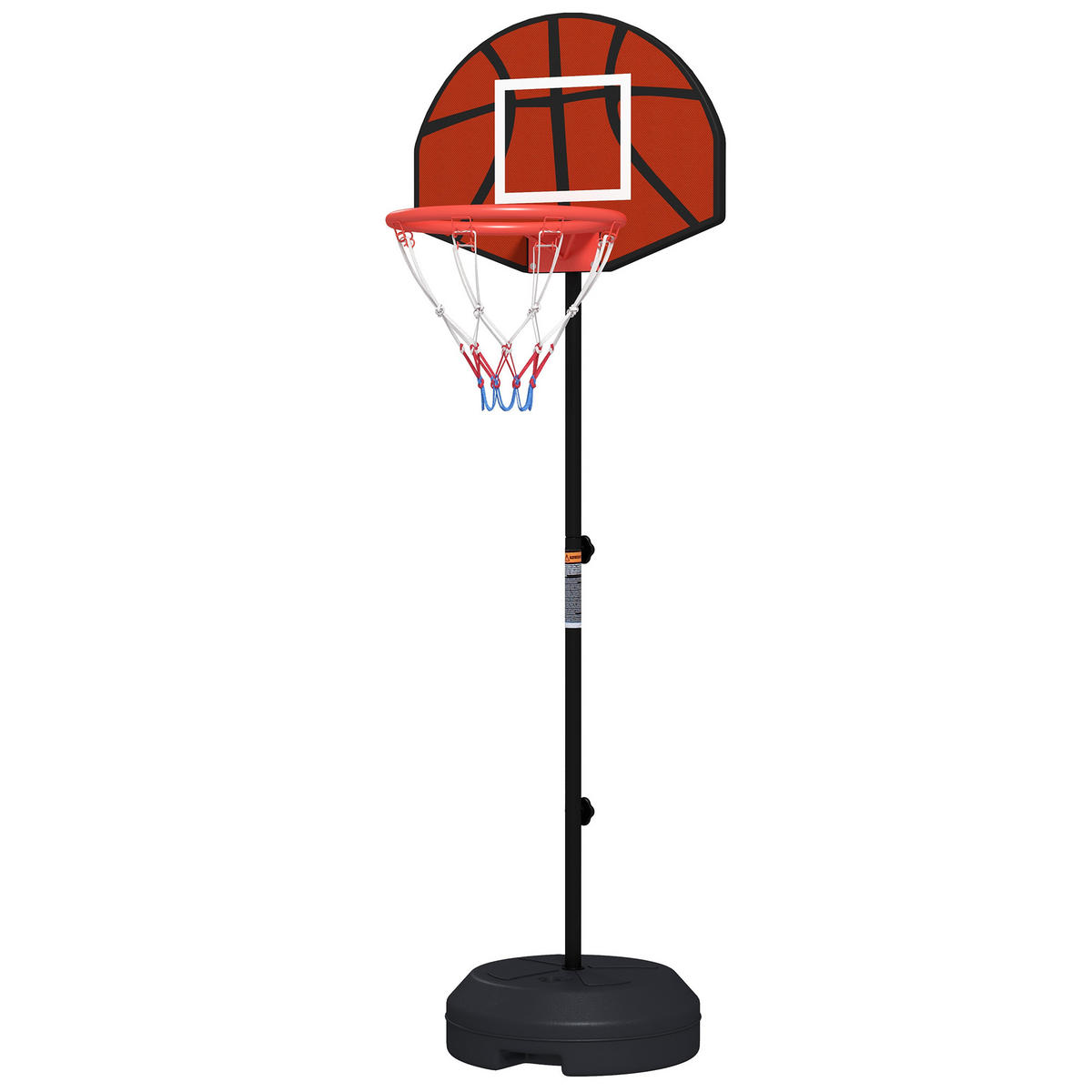 BASKETBALLKORB DE-18516 höhenverstellbar 129-179 cm - Schwarz, Metall (38/38cm) - ComfortXL