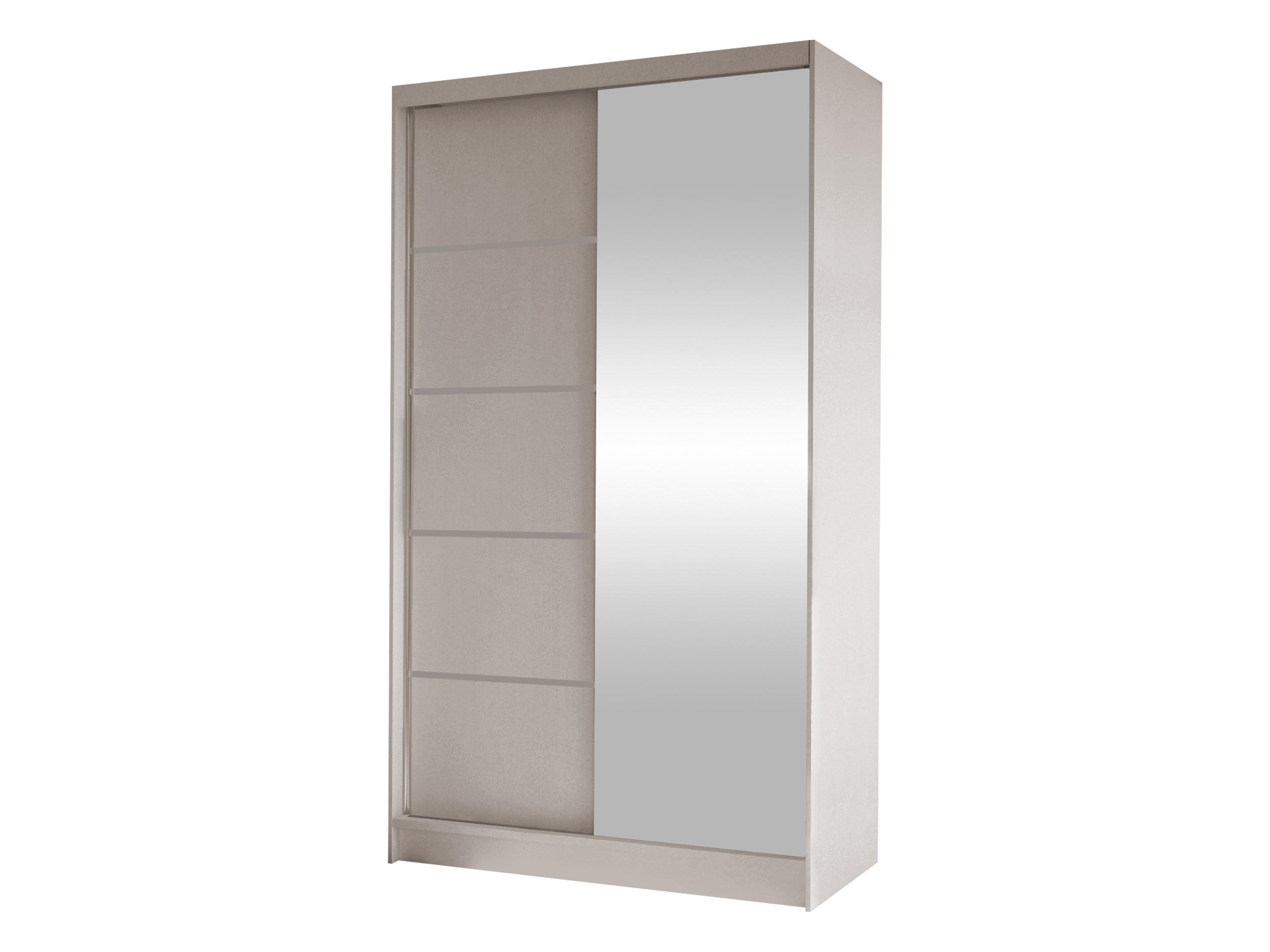 SCHWEBETÜRENSCHRANK Diego III - Kaschmir, Holzwerkstoff/Metall (100/200/58cm) - MIRJAN24