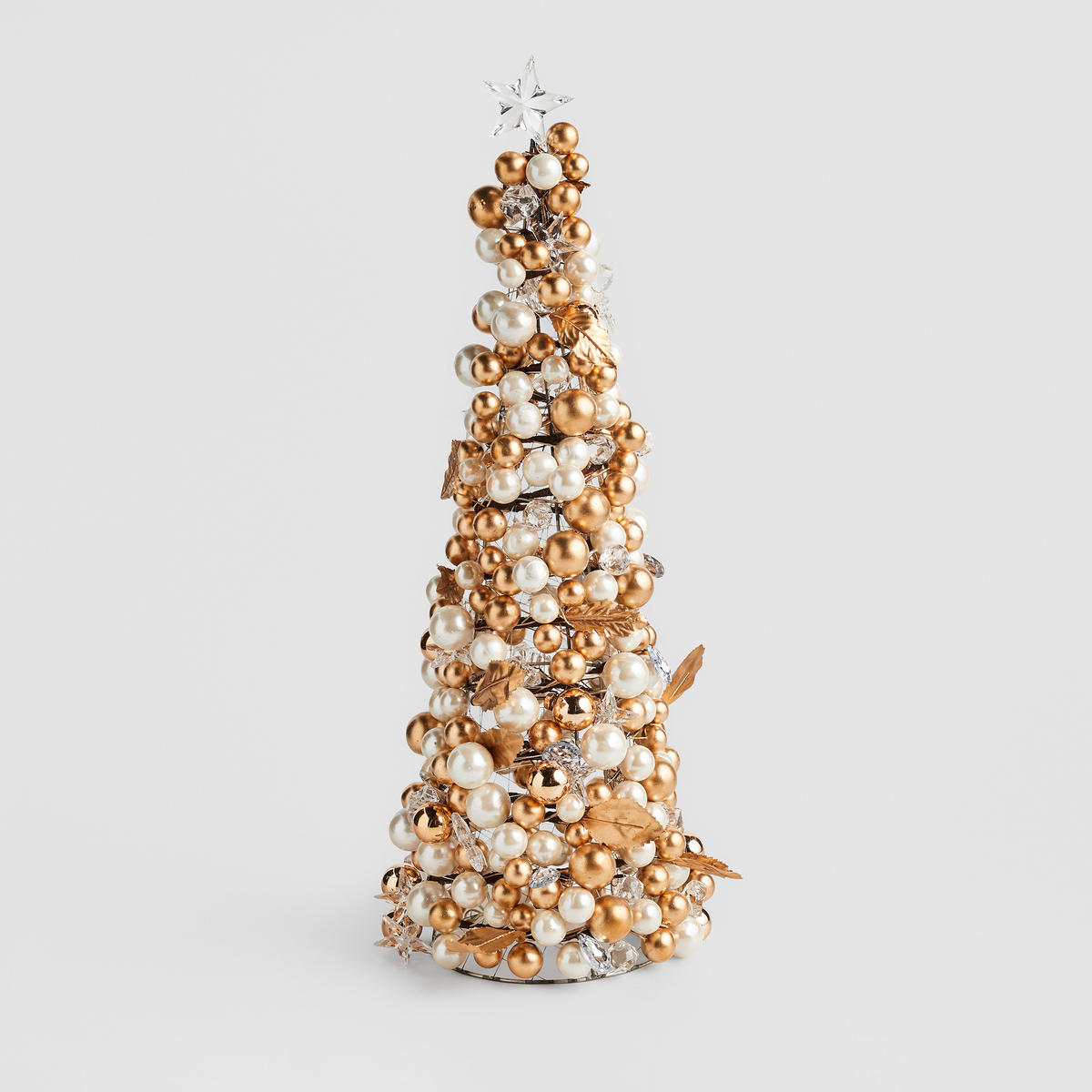 LED-MITTELSTÜCK Crimse, Hellgold, 45 cm, Dekorative Weihnachtsdeko - Goldfarben, Kunststoff (1/45/1cm) - home&you