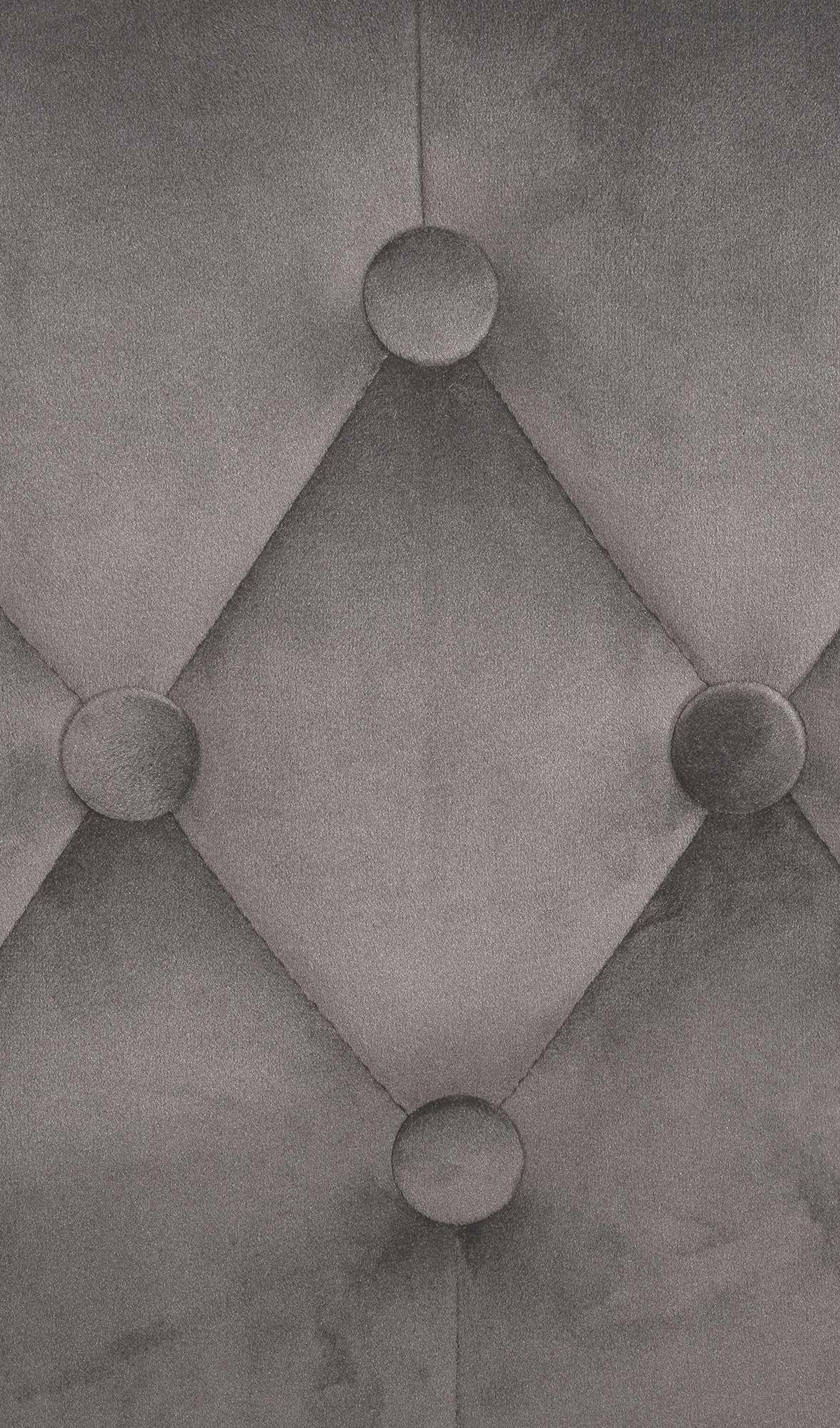 BARHOCKER Samt grau - Weiß/Grau, Textil (62/103/55cm) - CLP