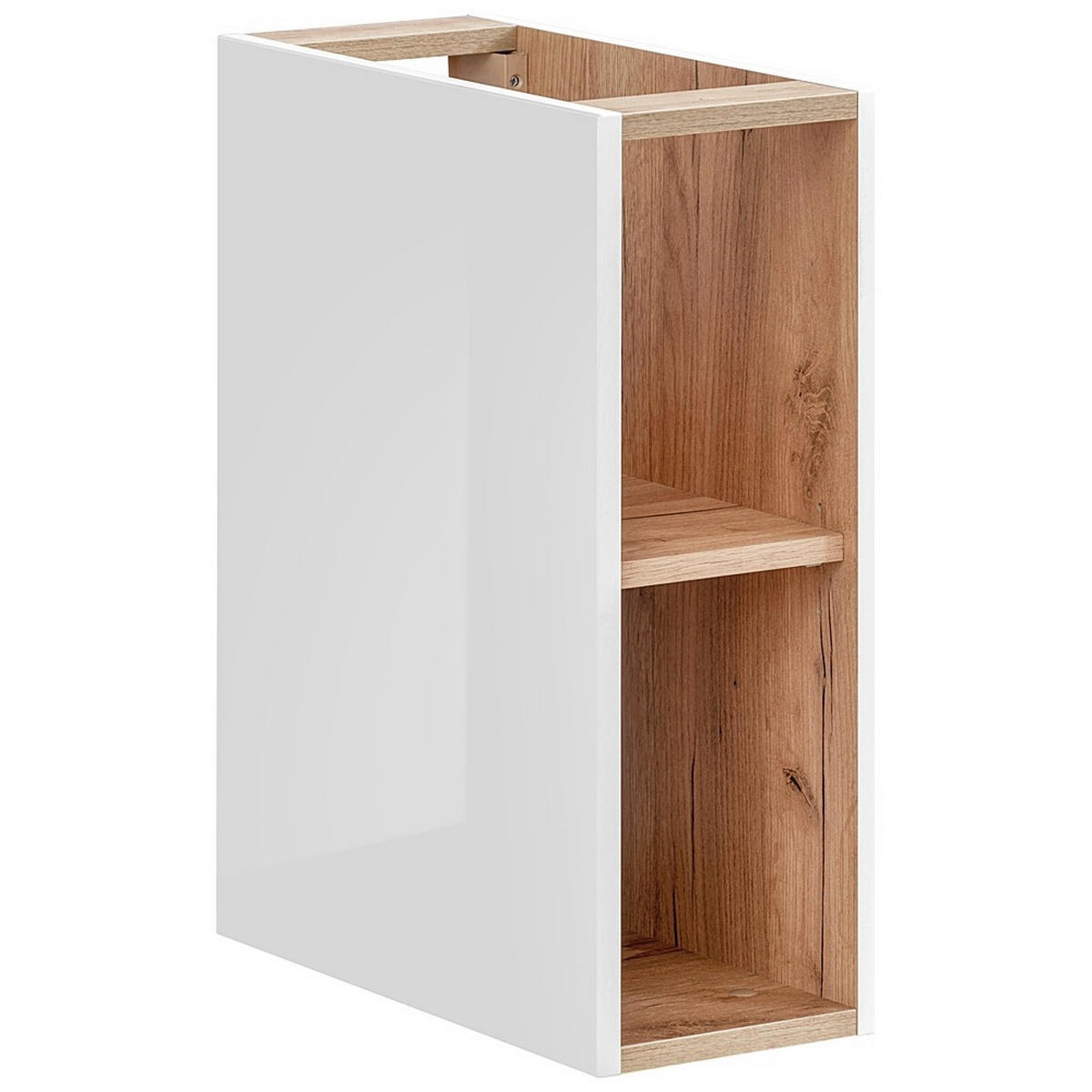 BADMÖBEL-SET 2-TLG. Toskana-56 - Weiß, Holzwerkstoff (80/200/46cm) - Lomado