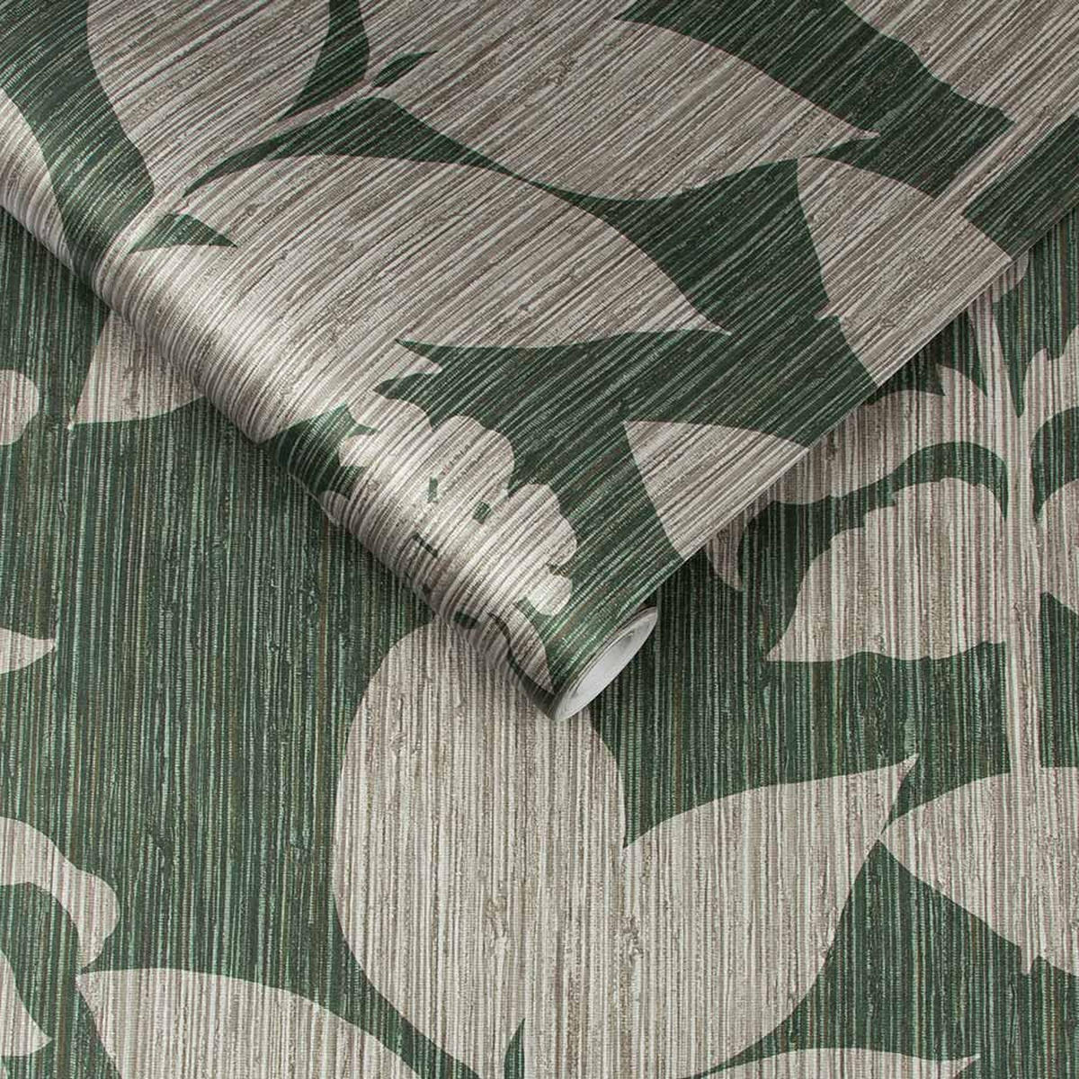 VLIESTAPETE - Aspen Pine - Grün, Papier/Kunststoff (52/1005cm) - Graham & Brown