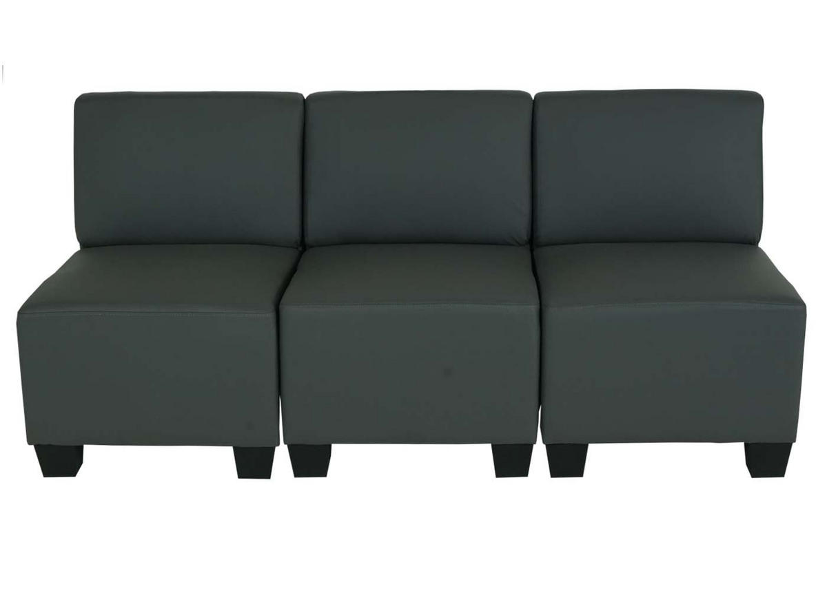 3-SITZER Grau - Grau, Textil (171/76/72cm) - MCW