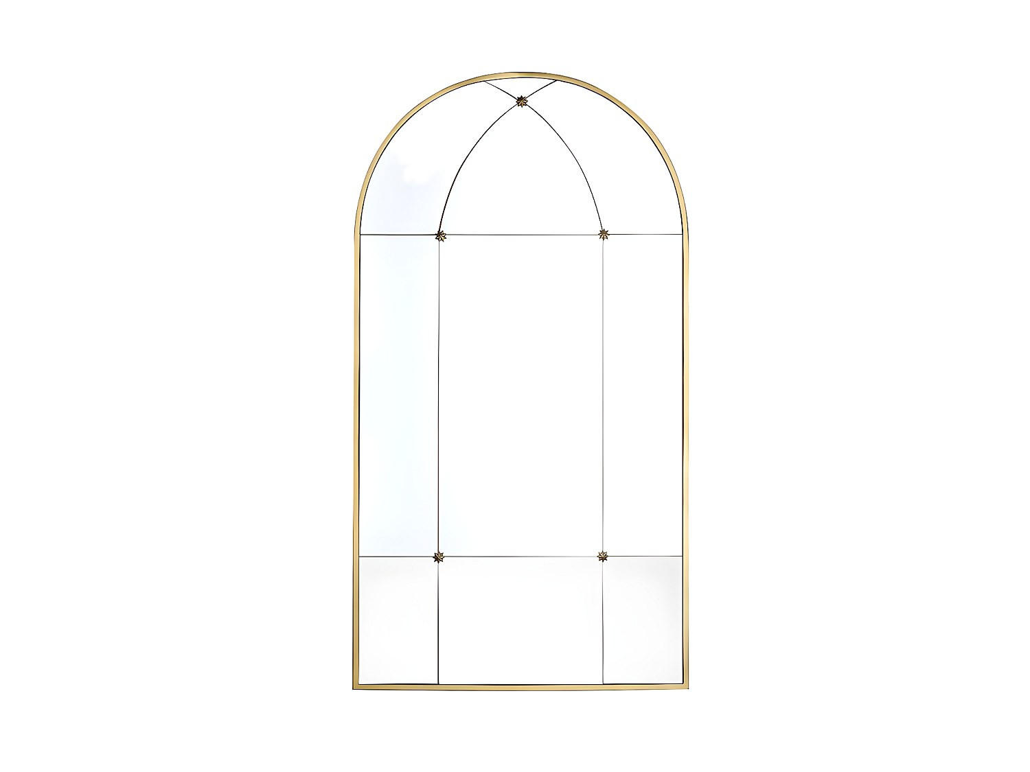 Vente-Unique Wandspiegel Gold 80x150x2 cm