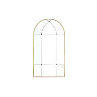 METALLENER Fensterspiegel – B 80 x H 150 cm – Antikgold – PALMYRE - Goldfarben, Glas (80/150/2cm) - Vente-Unique