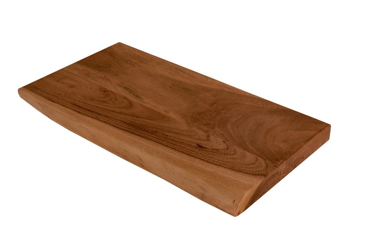WANDREGAL AMANDA - Braun/Akaziefarben, Holz (50/3/20cm) - SAM