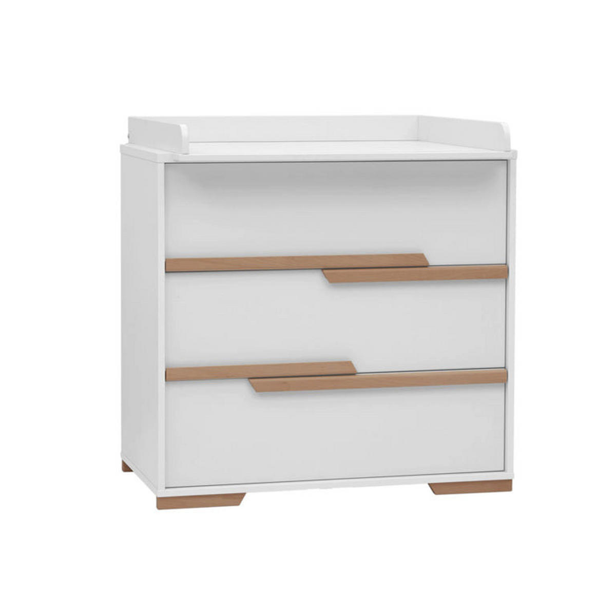 IZBA PRE BÁBÄTKO 3-dielny biela a drevo - biela, kompozitné drevo (125/87/66cm) - Petits-meubles