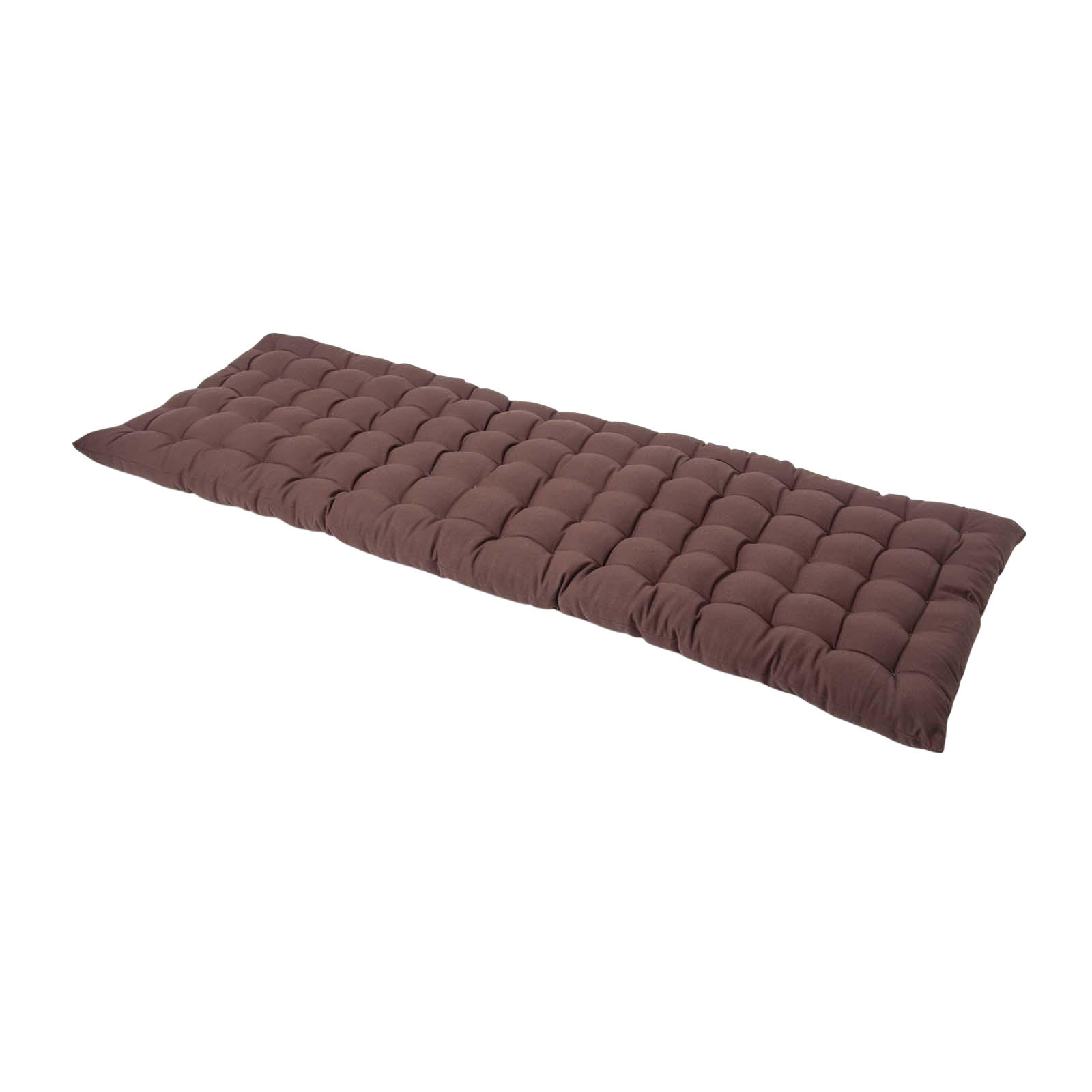 BANKAUFLAGE 3-Sitzer braun 143/48/5 cm - Braun, Textil (143/48/5cm) - Homescapes