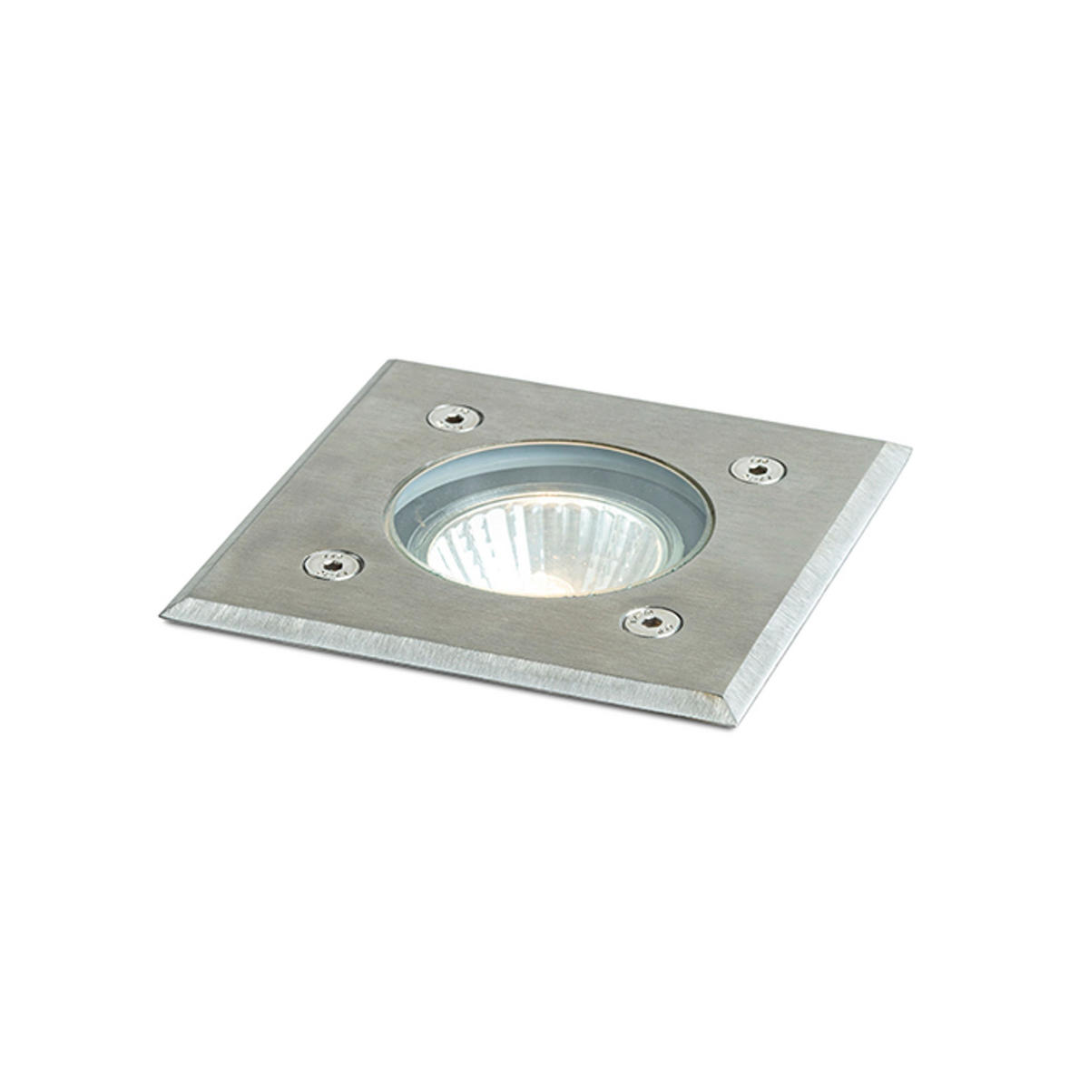 AUSSENLEUCHTE ORBU SQ 10 Edelstahl 15 W IP67 - Edelstahlfarben, Metall (15/15/30cm) - Rendl