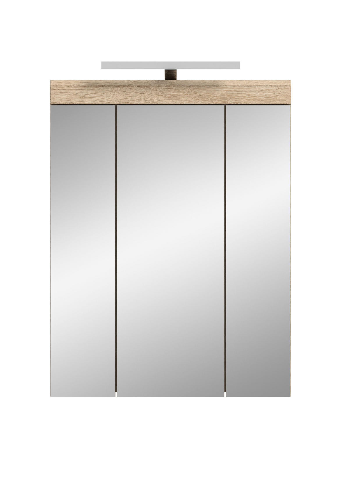 SPIEGELSCHRANK inkl. Beleuchtung LAMBADA (B/H/T: ca. 60/79/18 cm) in Sonoma Eiche hell Nachbildung - Sonoma Eiche, Holzwerkstoff (60/79/18cm)