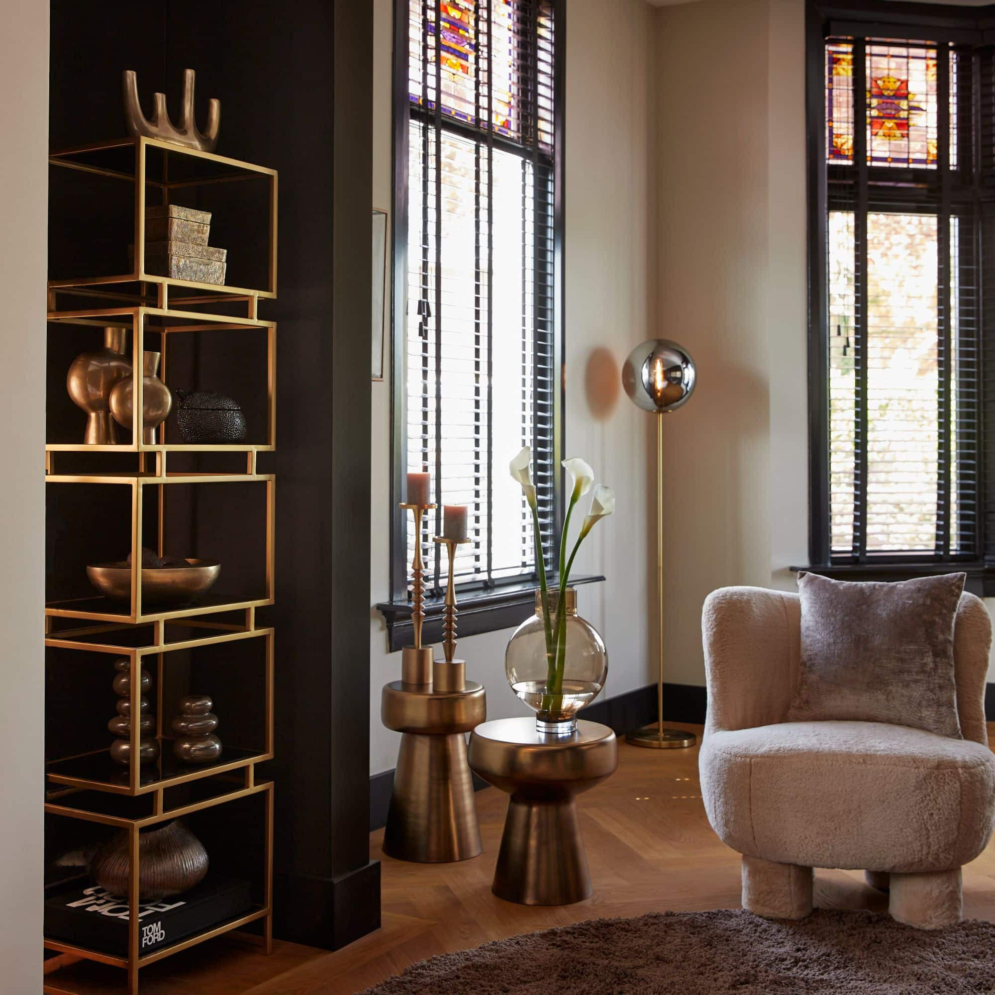 BEISTELLTISCH Dakwa Bronze 29/29/47 cm - Bronzefarben, Metall (29/29/47cm) - Light & Living