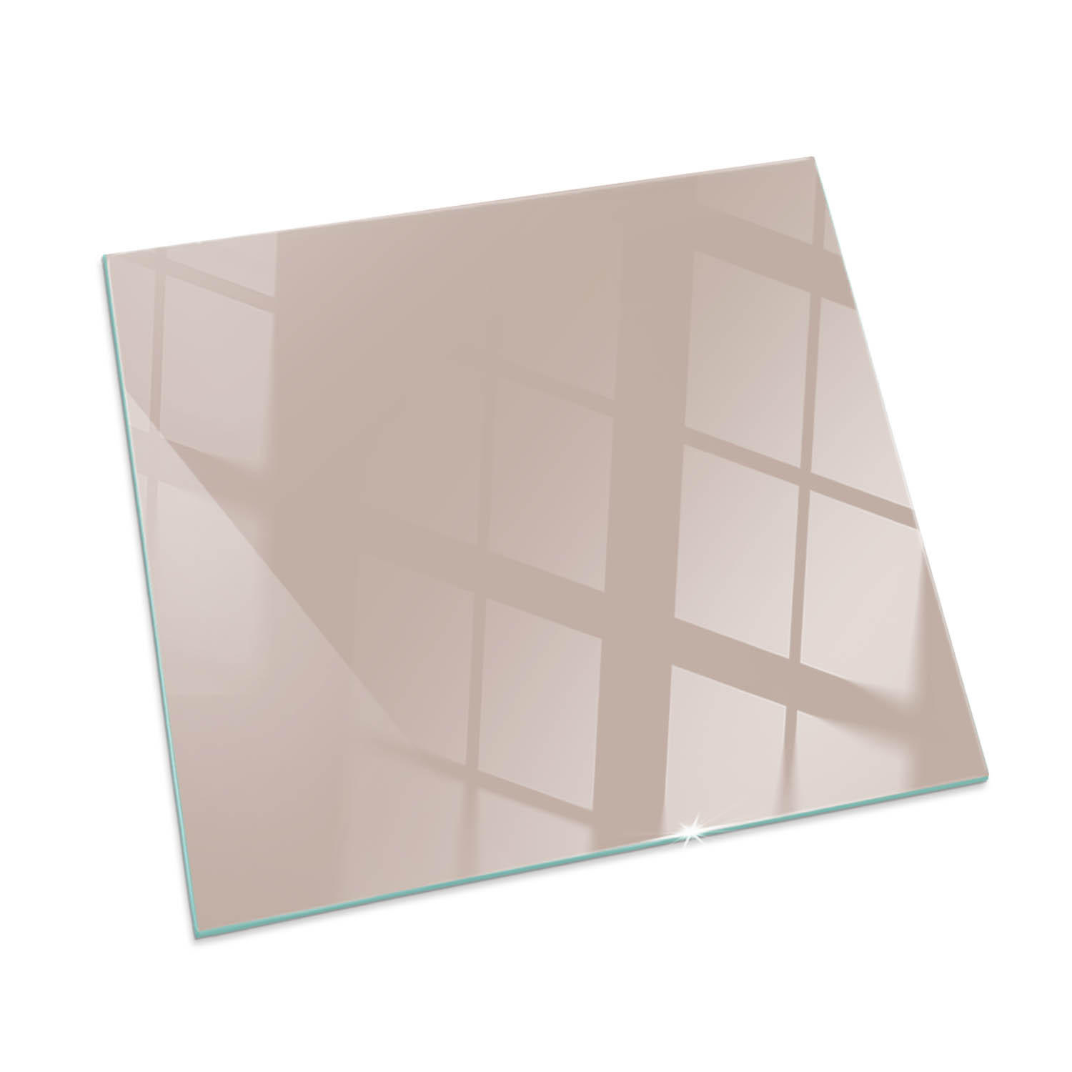 GLASPLATTE für Kamin 50 × 50 cm Orange - Orange, Glas (50/50/0.4cm) - ArtPrintCave