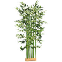 KUNSTBAMBUS DE-08565 180 cm mit Topf Grün - Grün, Kunststoff (180cm) - ComfortXL