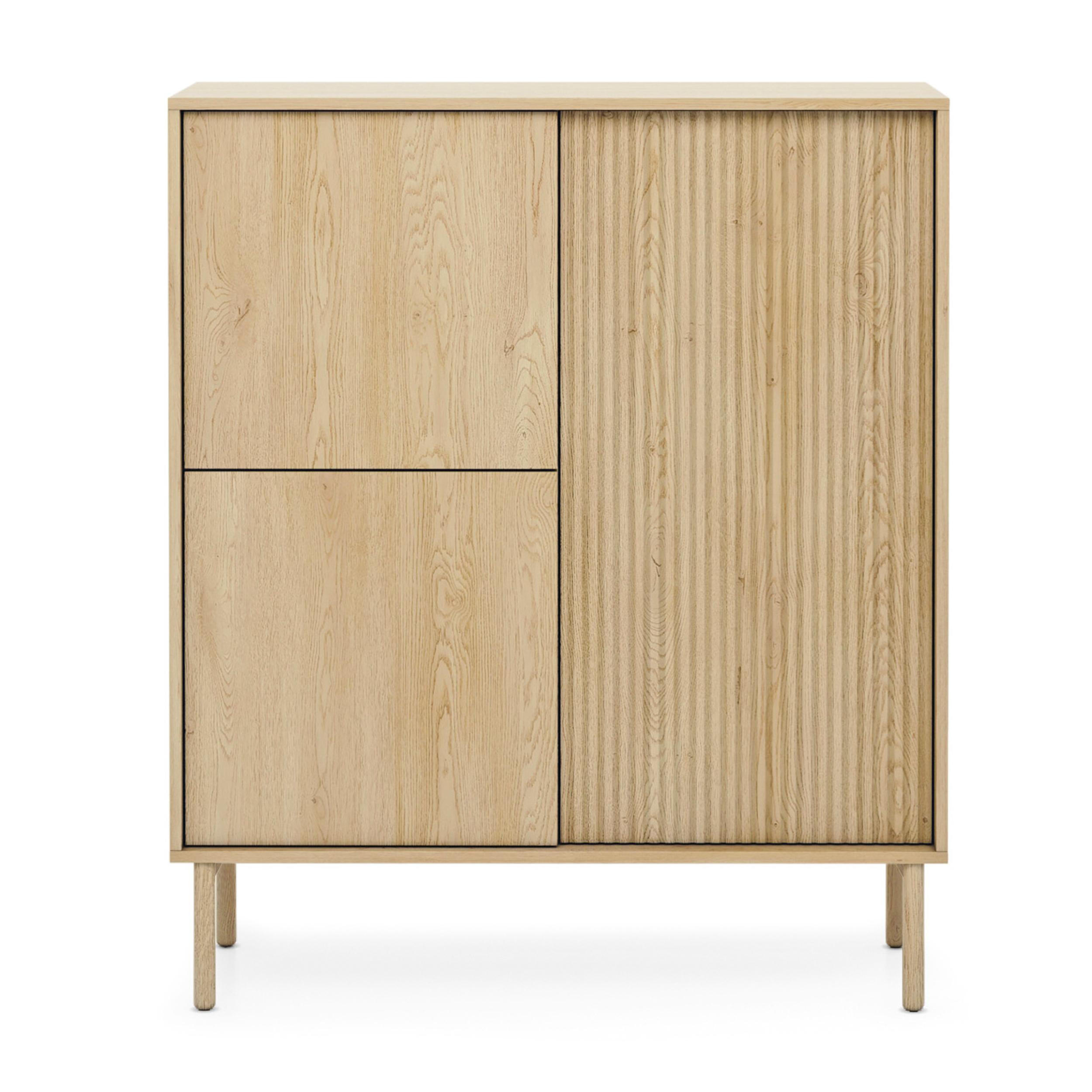 AX Living Highboard Eiche 103.5x121.8x39.5 cm