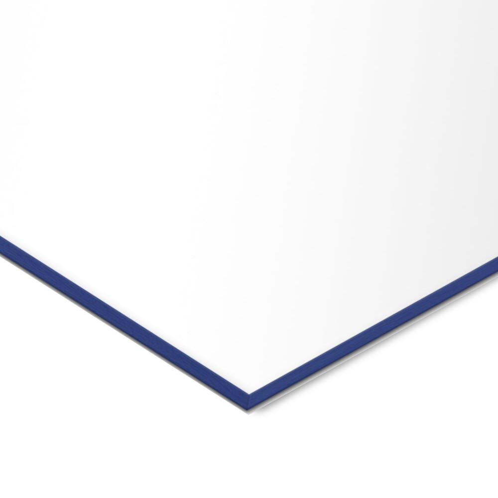 Thumbnail - Poster&Frame Spiegel, Blau, Papier, Kunststoff, Holz, 50x50x2 cm, Spiegel, Wandspiegel