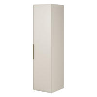 KLEIDERSCHRANK Frame Greige 50 cm - Taupe/Goldfarben, Holzwerkstoff/Metall (50/200.5/57cm) - Selsey