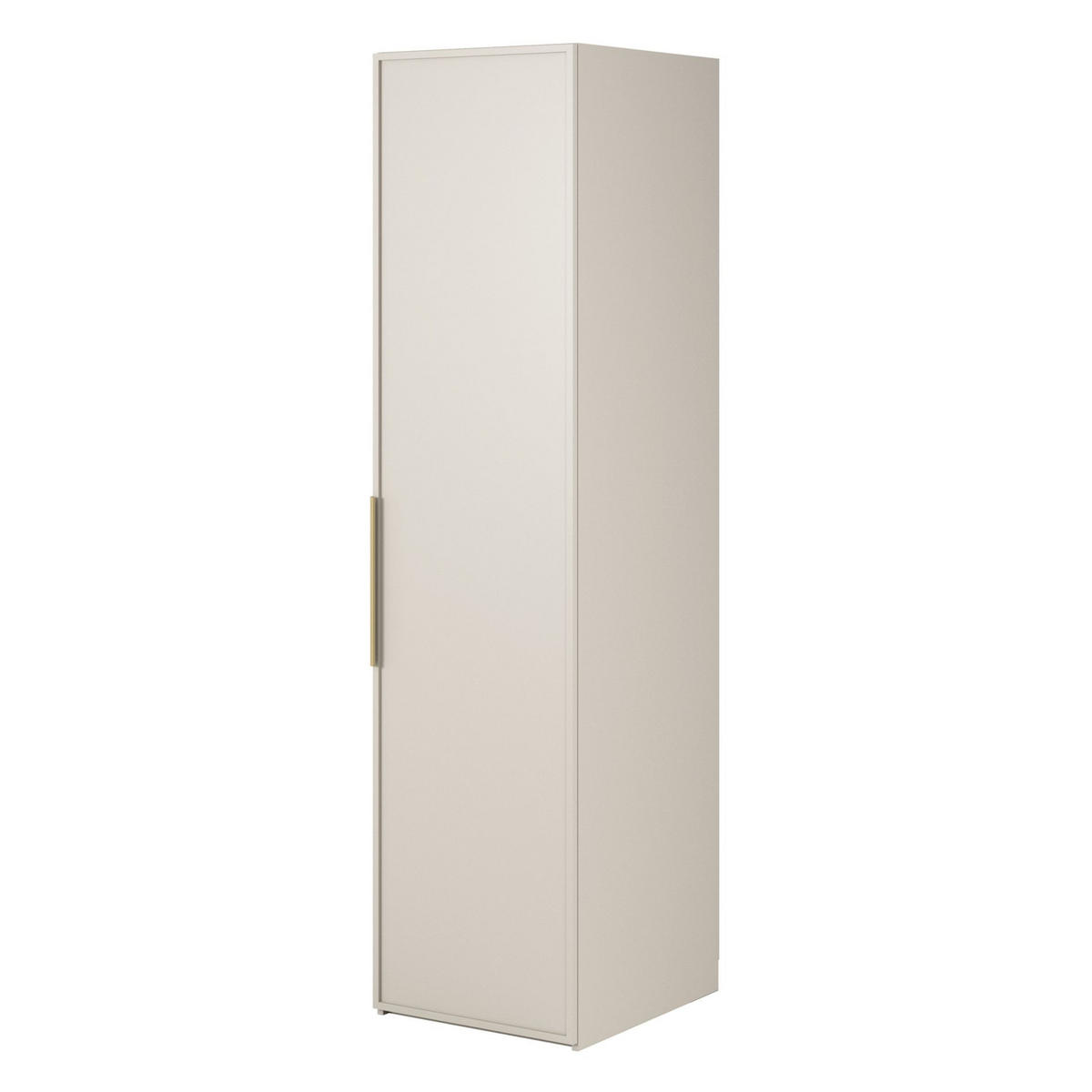 KLEIDERSCHRANK Frame Greige 50 cm - Taupe/Goldfarben, Holzwerkstoff/Metall (50/200.5/57cm) - Selsey